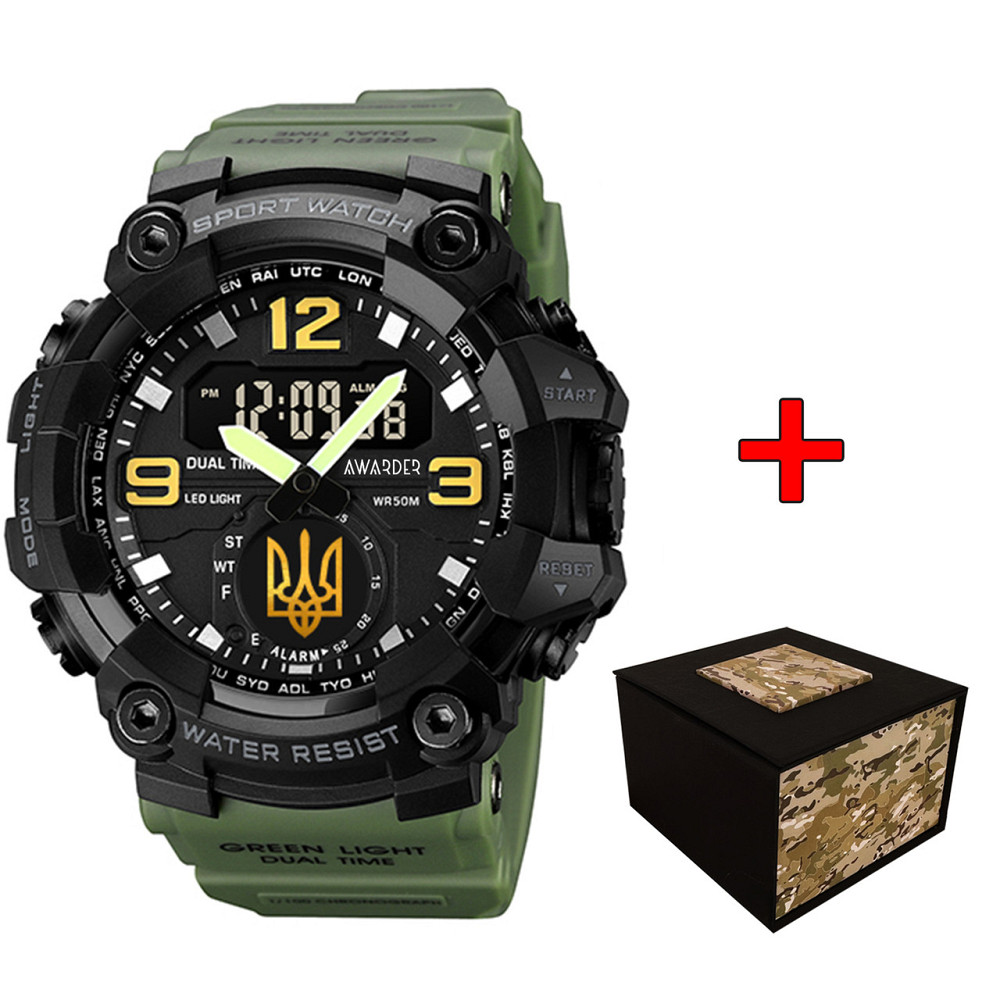 Awarder 003 Тризуб золото Army Green-Black Київ - фото 1