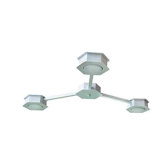 Люстра потолочная MSK Electric Space на три плафона под лампы GX53 белая NL 13040-3 WH Одесса