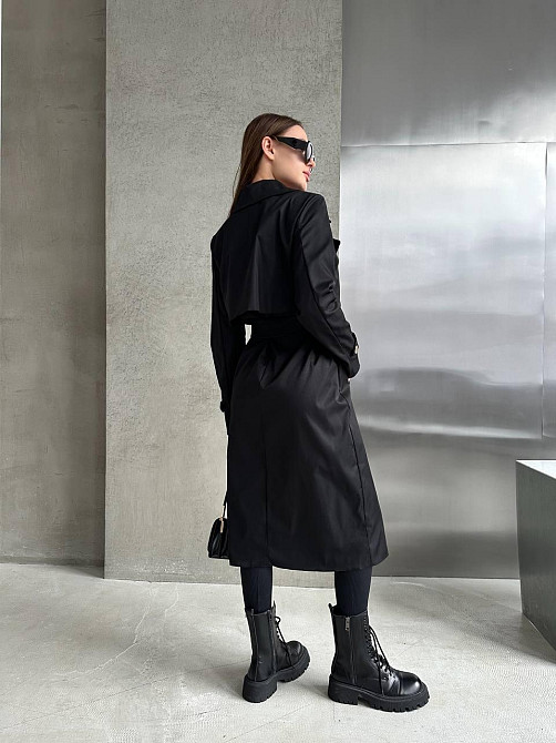 Жіночий трендовий стильний тренч  щільний коттон-парка Одеса - фото 3