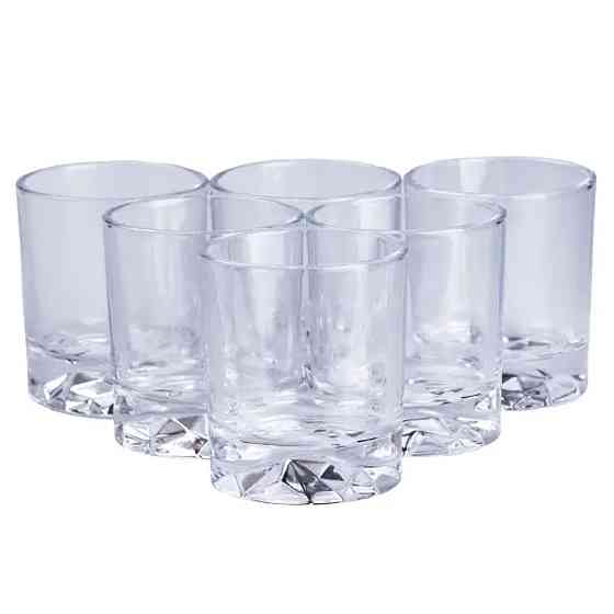 TS Kitchen Набір склянок скляний 6 шт по 250 мл прозорий прозорий Київ