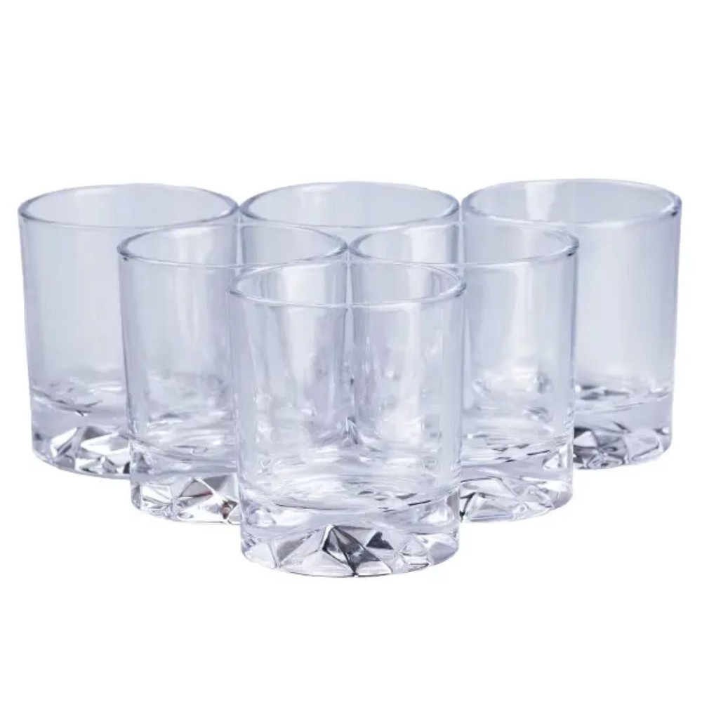 TS Kitchen Набір склянок скляний 6 шт по 250 мл прозорий прозорий Київ - фото 2