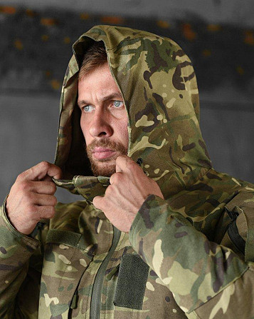 Тактическая куртка мужская мультикам на подкладке омнихит теплая сохраняет тепло тела L Киев - изображение 17