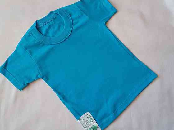 Детская футболка однотонная 69-72 см голубой Киев