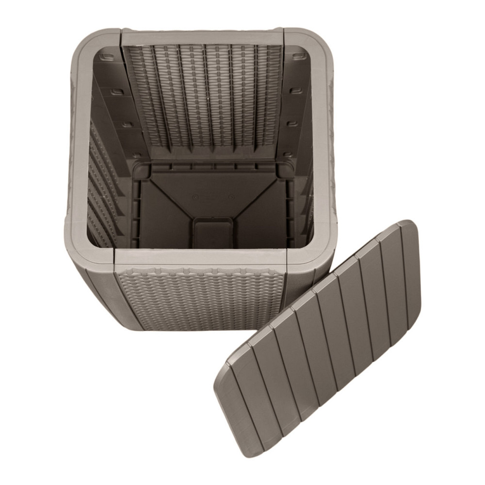 Стіл-скриня пластикова Keter Luzon Flat, бежевий Київ - фото 3