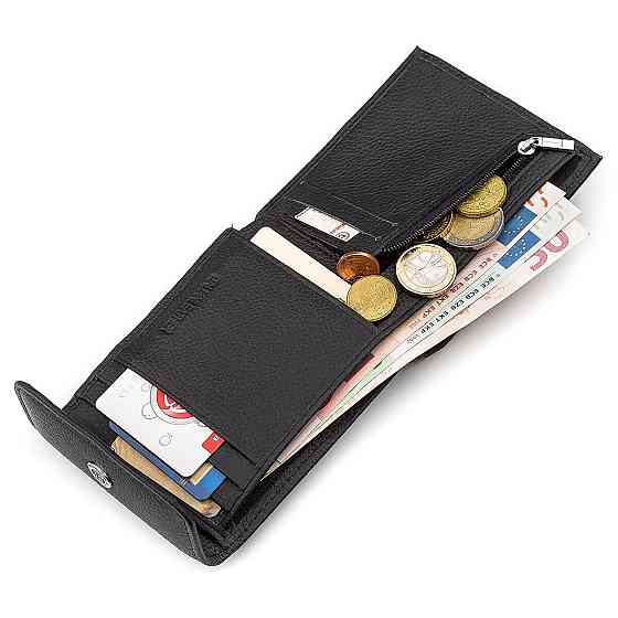Кошелек ST Leather 18313 (ST155) кожаный Черный Киев