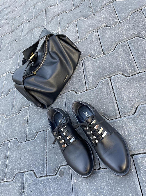 MILLI GOLD Туфлі жіночі MILLI GOLD 385-1605 чорні (весна-осінь, шкіра натуральна) (2691) Коломыя - изображение 2