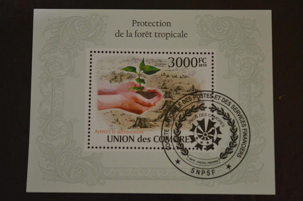 Коморы. Марки. Фауна. Блок. 2010 год (В-5) Полтава - изображение 1