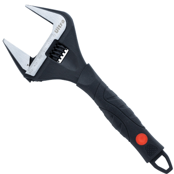 Ключ розвідний з тонкими губками 255мм/0-50мм CrV Ultra Житомир - фото 6