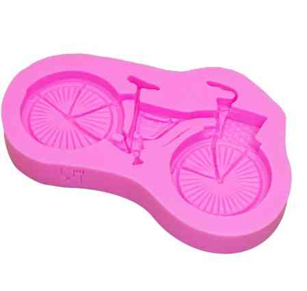 Молд силиконовый Велосипед 88 на 59 мм розовый Киев