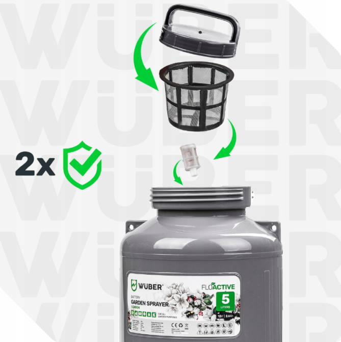 Опрыскиватель аккумуляторный 5л Wuber (Польша) Киев - изображение 5