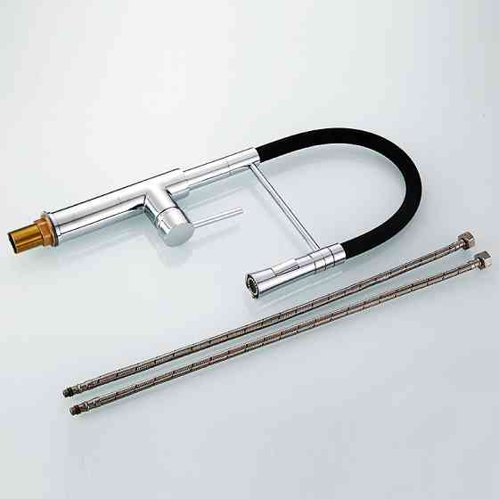 Змішувач для кухні WanFan з висувним зливом, для гарячої і холодної води, обертається на 360 градусів, 2 вид Кам'янець-Подільський