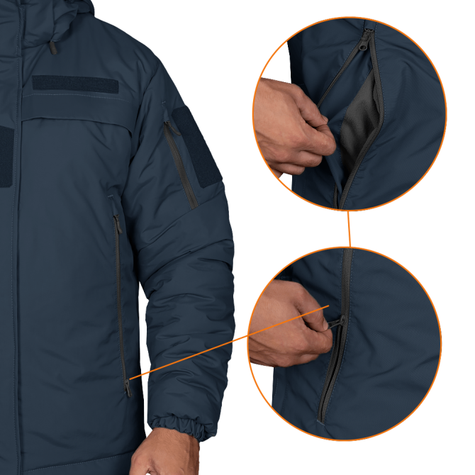 Тактична тепла чоловіча куртка Patrol System 3.0 Темно-синя 2XL Вінниця - фото 9