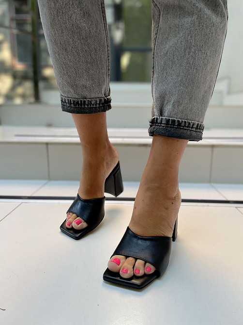 ARLEN Шльопанці жіночі ARLEN Ш-Амина чорні (літо, шкіра натуральна) (4878) Коломия - фото 9