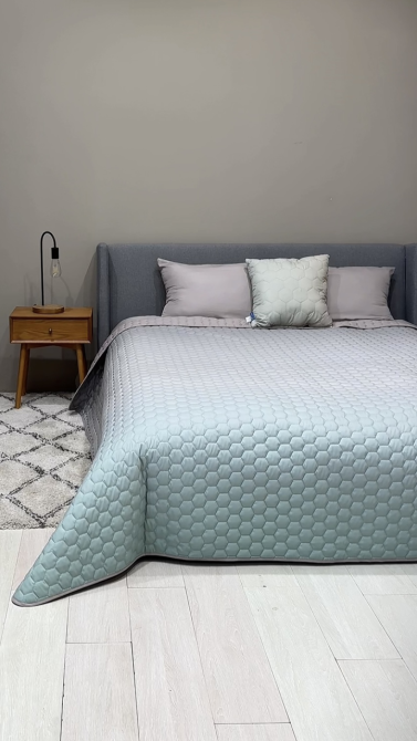 Покривало IDEIA Silhouette з подушками бежево - пудрове 240х260 см (56861224) Чернівці - фото 4