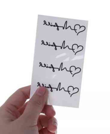 Тимчасове тату з написами - 10*6см Київ