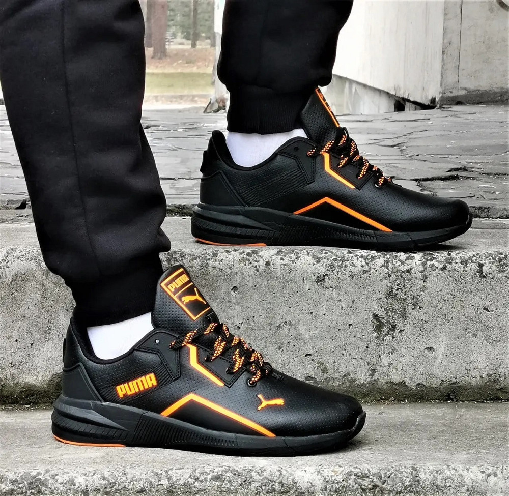 Кроссовки Puma Черные Мужские Пума Кожаные (размеры: 42,43,44) Днепр - изображение 5