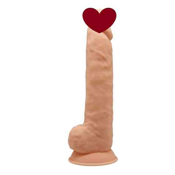 Фалоімітатор реалістичний SilexD Arnold Flesh (MODEL 5 size 10in), двошаровий, силікон+Silexpan, діа Sex Aura Київ