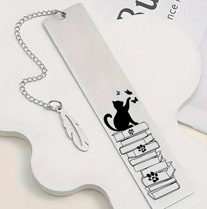 Металлическая закладка – креативный подарок для книголюбов Закладка для книг 