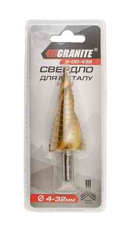 Свердло для металу GRANITE ступеневе HSS 4-32 мм 15 ступенів 6-00-432 Рівне