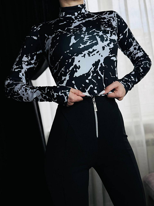 Женский эластичный принтованный гольф микродайвинг Одесса - изображение 4