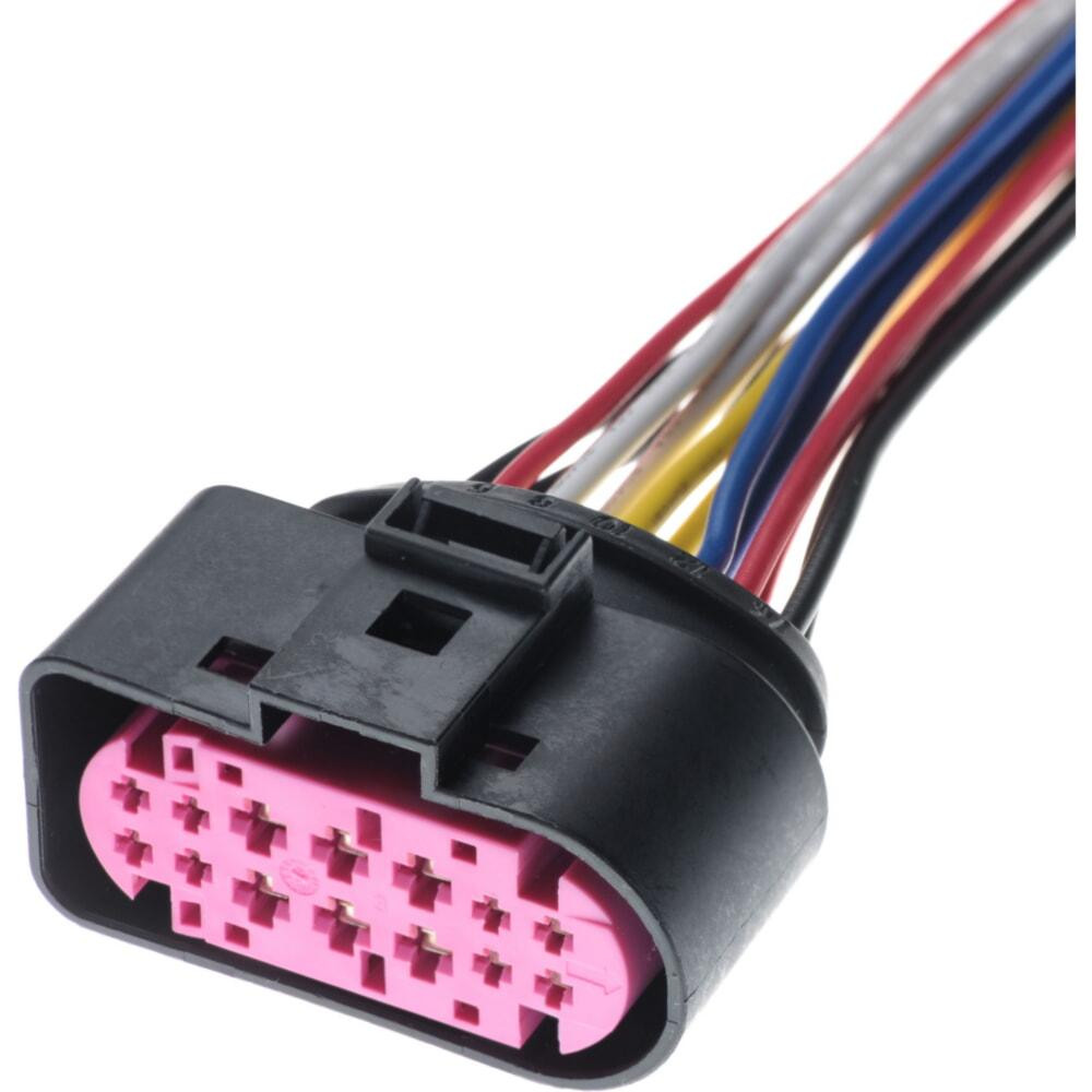 Роз'єм конектор с проводом, 14-кон., Фара, 1J0973737, 1719105-1, VAG Германия, Франция, Audi, Bugatti, Porsche, Seat, Skoda Київ - фото 1