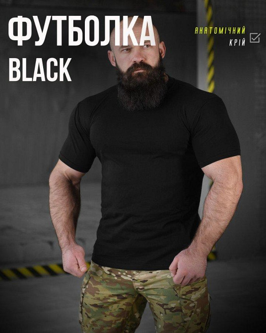 Бавовняна футболка hellboy (добра якість) чорна ВН1024 Одеса - фото 2