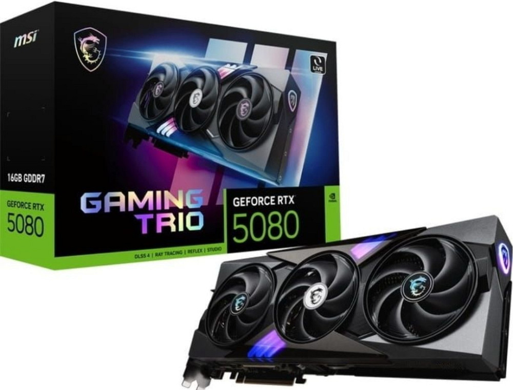 MSI GeForce RTX 5080 16G GAMING TRIO OC (912-V531-005) Киев - изображение 5