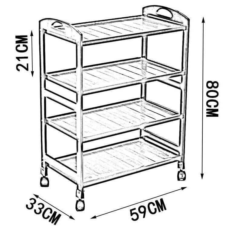 Етажерка для ванної на коліщатах "Екстиль" терракот Миколаїв - фото 2