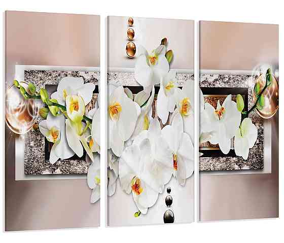 Модульная картина Абстракция Орхидея Art-220_XXL 70x130 см Киев