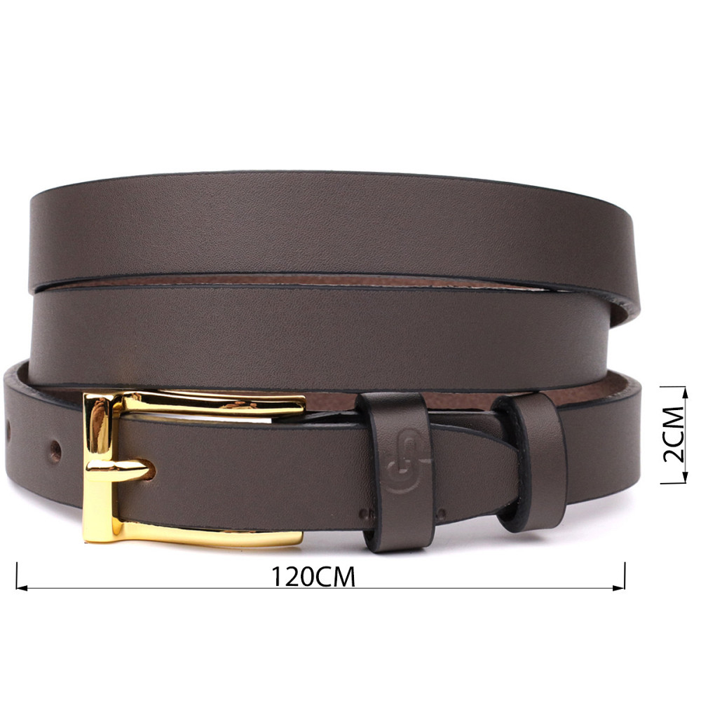 Елегантний вузький шкіряний ремінь для жінок GRANDE PELLE 22952 Червоний Київ - фото 8