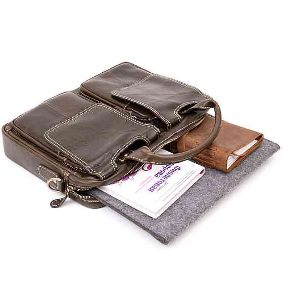 Деловая сумка Коричневая (Vintage) Киев