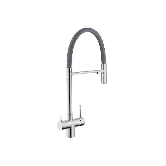 Змішувач для кухні з підключенням до фільтра Kroner KRP Edelstahl Klassisch - ESG03815GRA сатин Київ