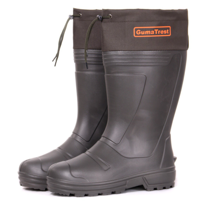 Чоботи зимові для риболовлі до -50 °C EVA з фольгованим вкладнем ГумаТрест E-05/Сапоги гумові Кривий Ріг - фото 1