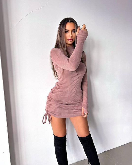 Женское привлекательное теплое платье-гольф из ангоры Мокко, 42/44 Одесса - изображение 3