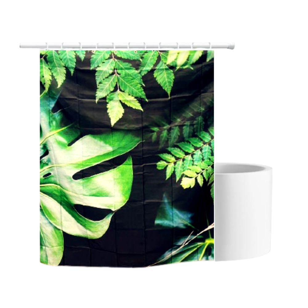 Шторка для ванны из полиэстера водонепроницаемая Bathlux 180x180 см с кольцами, занавеска для ванной комнаты Каменец-Подольский - изображение 2