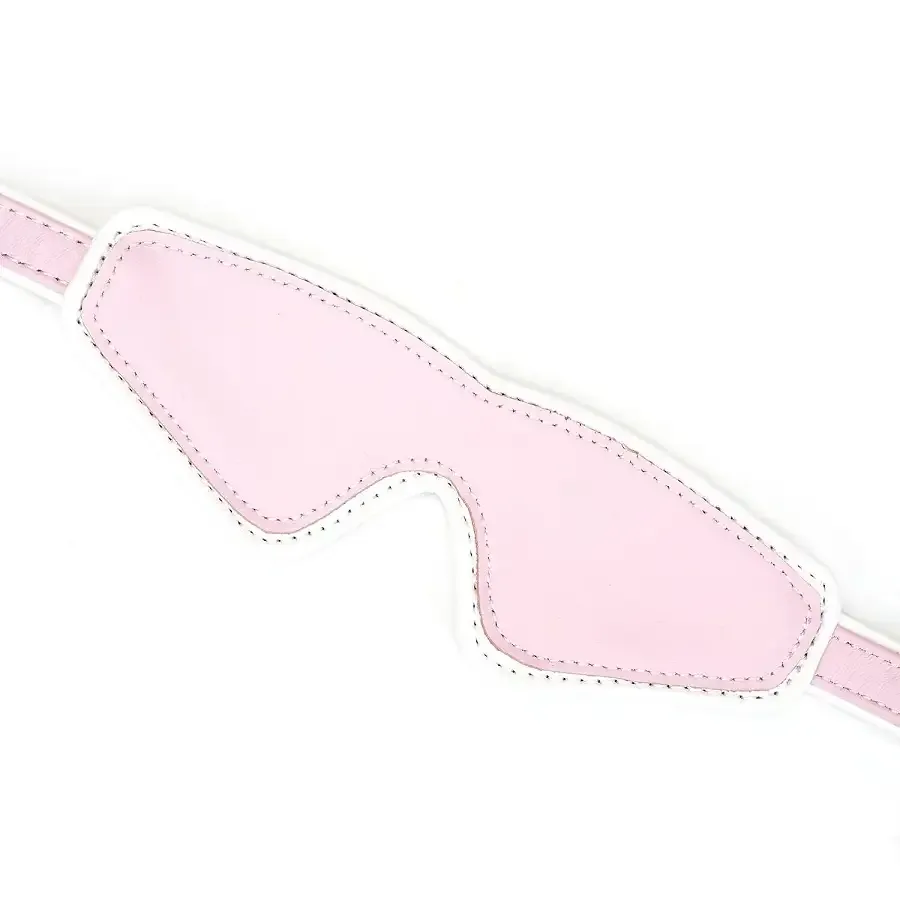 Шкіряна маска на очі Liebe Seele White & Pink Fairy Goat Leather Blindfold Львів - фото 3