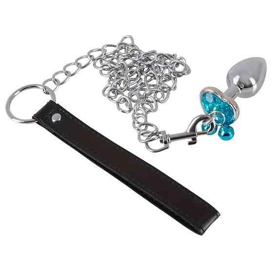 Анальные пробки с поводком You2Toys Butt Plug Set, серебристые Sex Aura Киев