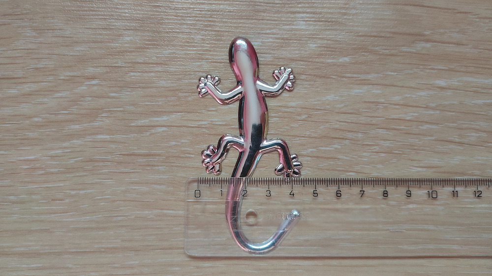 Наклейка Ящерица Пластиковая Серебро на авто Киев - изображение 4