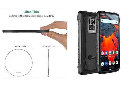 Беспроводное зарядное устройство Copper до 30W для Doogee S68 Pro, USB-C, LED Киев