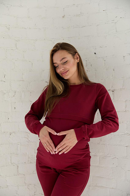 Костюм для вагітних і годуючих Detroit Lullababe розмір L Бордовий Кривий Ріг - фото 7