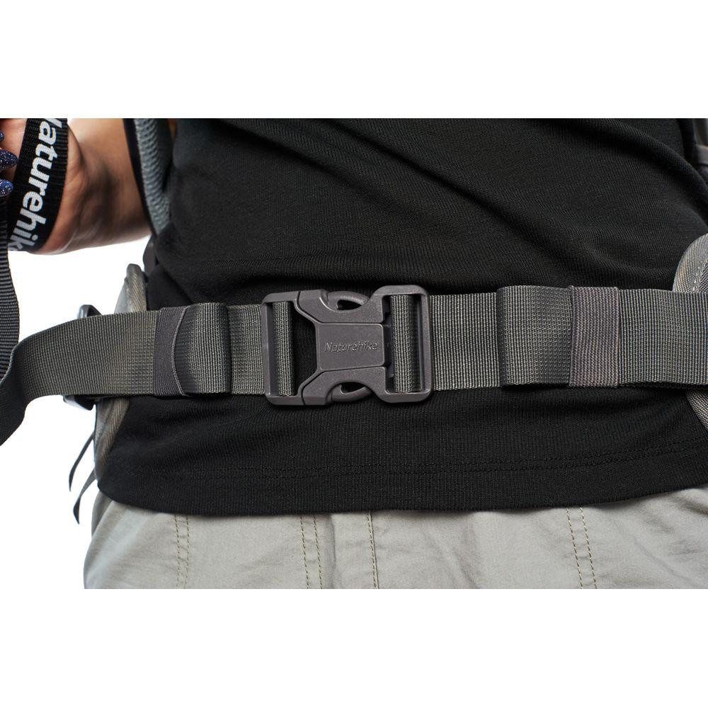 Рюкзак туристический Naturehike NH70B070-B, 70 л + 5 л, черно-серый Киев - изображение 9