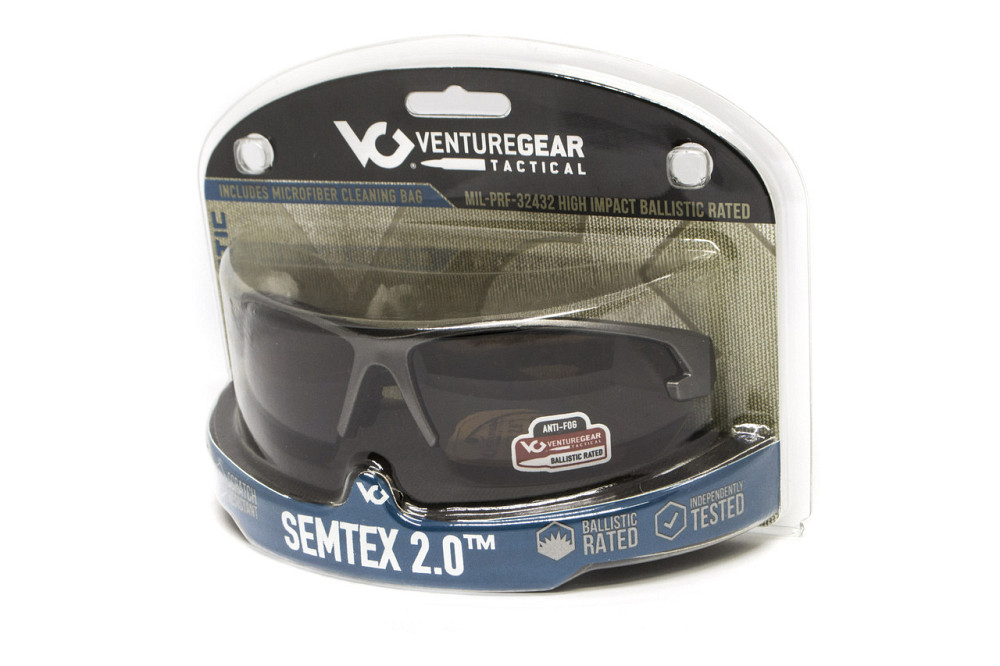 Захисні окуляри Venture Gear Tactical Semtex 2.0 Tan (clear) Anti-Fog, прозорі в пісочній оправі Запоріжжя - фото 5