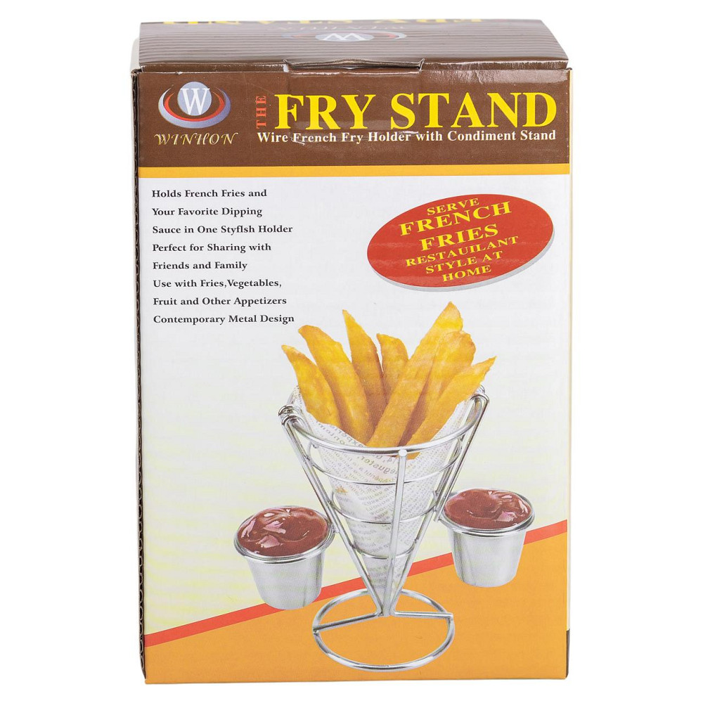 Zhongjing Кошик для картоплі фрі та снеків з 2 соусниками 50 мл конусний 15х15х13.5 см HP-19-7 Киев - изображение 5