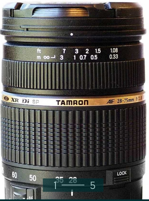Объектив TAMRON AF SP 28-75mm f/2.8 Di XR LD Киев - изображение 4