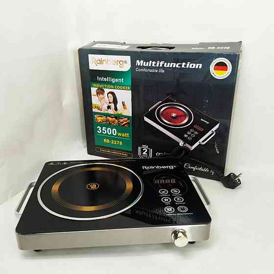 Плита бытовая переносная Rainberg RB-2278 3200Вт, Комфорка электрическая, Плита напольная мощная EN-55 Львов
