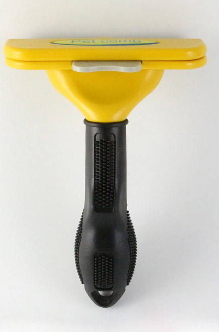 Фурминатор с кнопкой Pet Comb 10 см (размер L) для расчесывания шерсти кошек и собак Киев - изображение 4