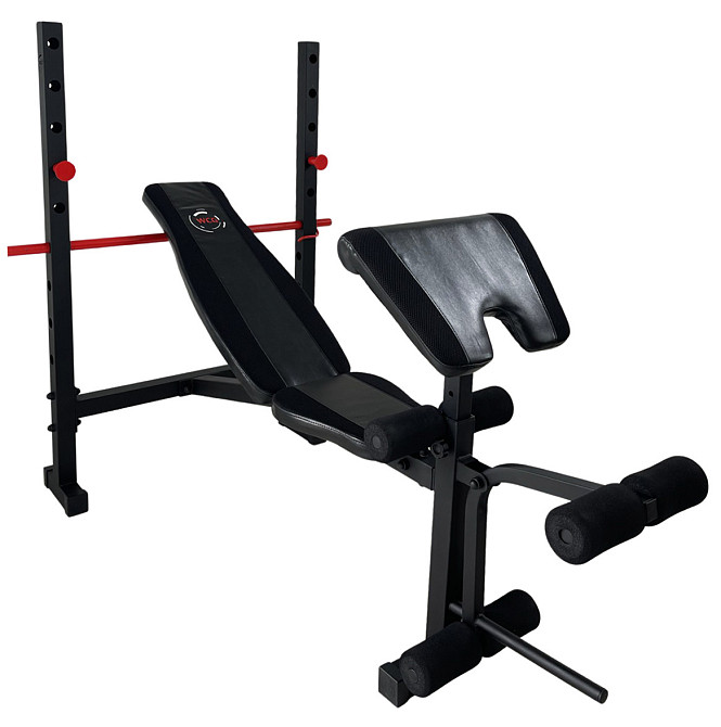 Лавка силова для жиму WCG DS 1500 + парта Скотта, похила лава для тренувань зі стійками під штангу Київ - фото 2