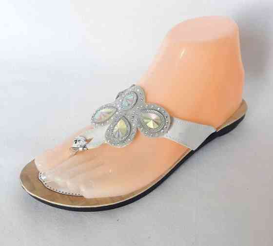 Женские Тапочки Шлёпанцы Сланцы Вьетнамки Бежевые (размеры: 36,37) Днепр