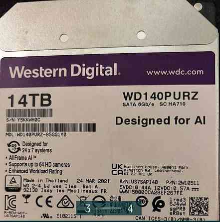 Жесткие Диски TOSHIBA на 6 та 14 ТВ. Київ