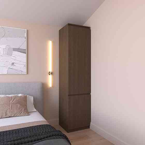 Шафа пенал VAYS R-22, з полицями, ЛДСП, 50×50×211 см - для одягу, білизни, зберігання, спальня, передпокій Львів